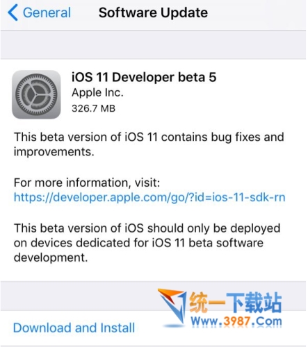 iOS11 Beta5下载