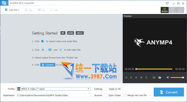 AnyMP4 MTS Converter下载