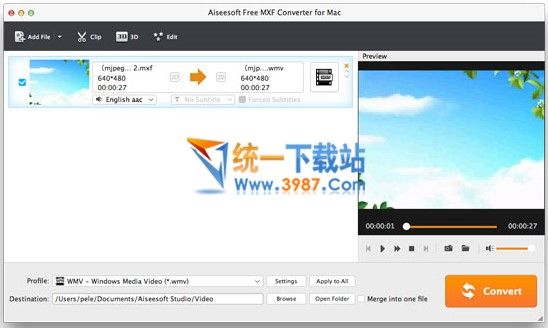 Aiseesoft MXF Converter for Mac下载