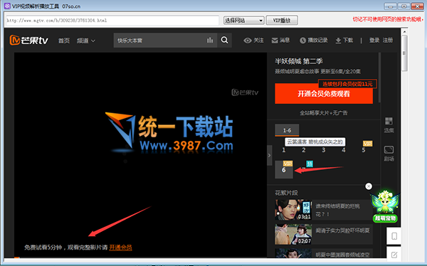 VIP视频解析播放工具
