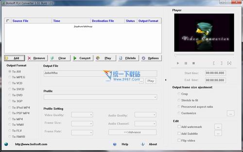 Flv视频转换工具(Boilsoft FLV Converter) v1.5.1绿色免费版