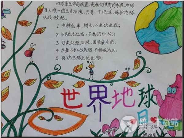 世界地球日手抄报大全