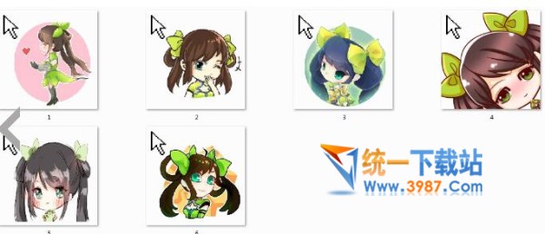 孙尚香win10鼠标指针