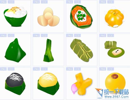 端午节粽子桌面图标 绿色免费版