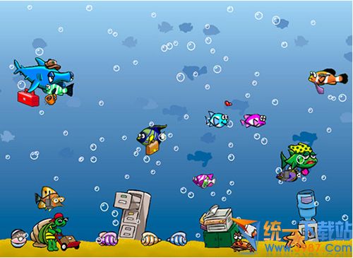 办公室水族箱动态屏保(officefish)