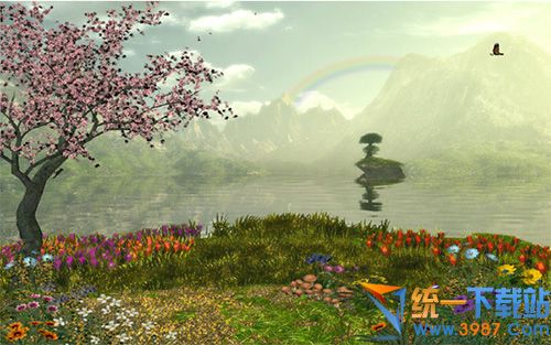 梦幻仙湖动态屏保