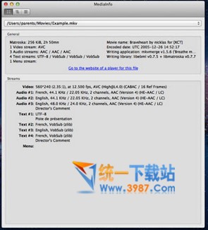 MediaInfo for mac
